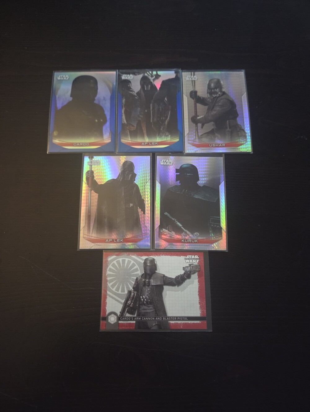 Topps Star Wars Holographic Knights of Ren Trading Card Numbered Lot of 6
